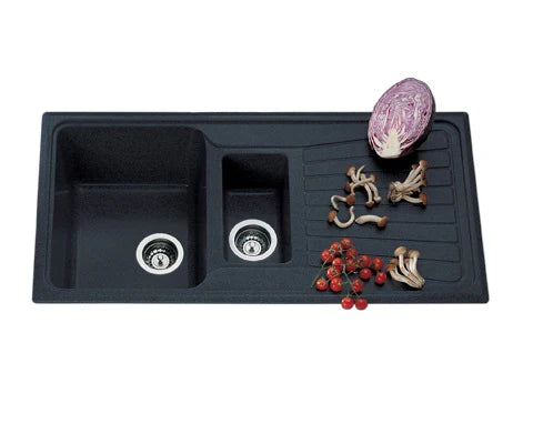 Nirali Quartz Sink Quartz Premium Range GRANIO ( 39 x 19.5 inches ) - White Granite