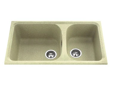 Nirali Quartz Sink Quartz Premium Range HARMONY LV 2 ( 34 x 19.5 inches ) - Black Granite