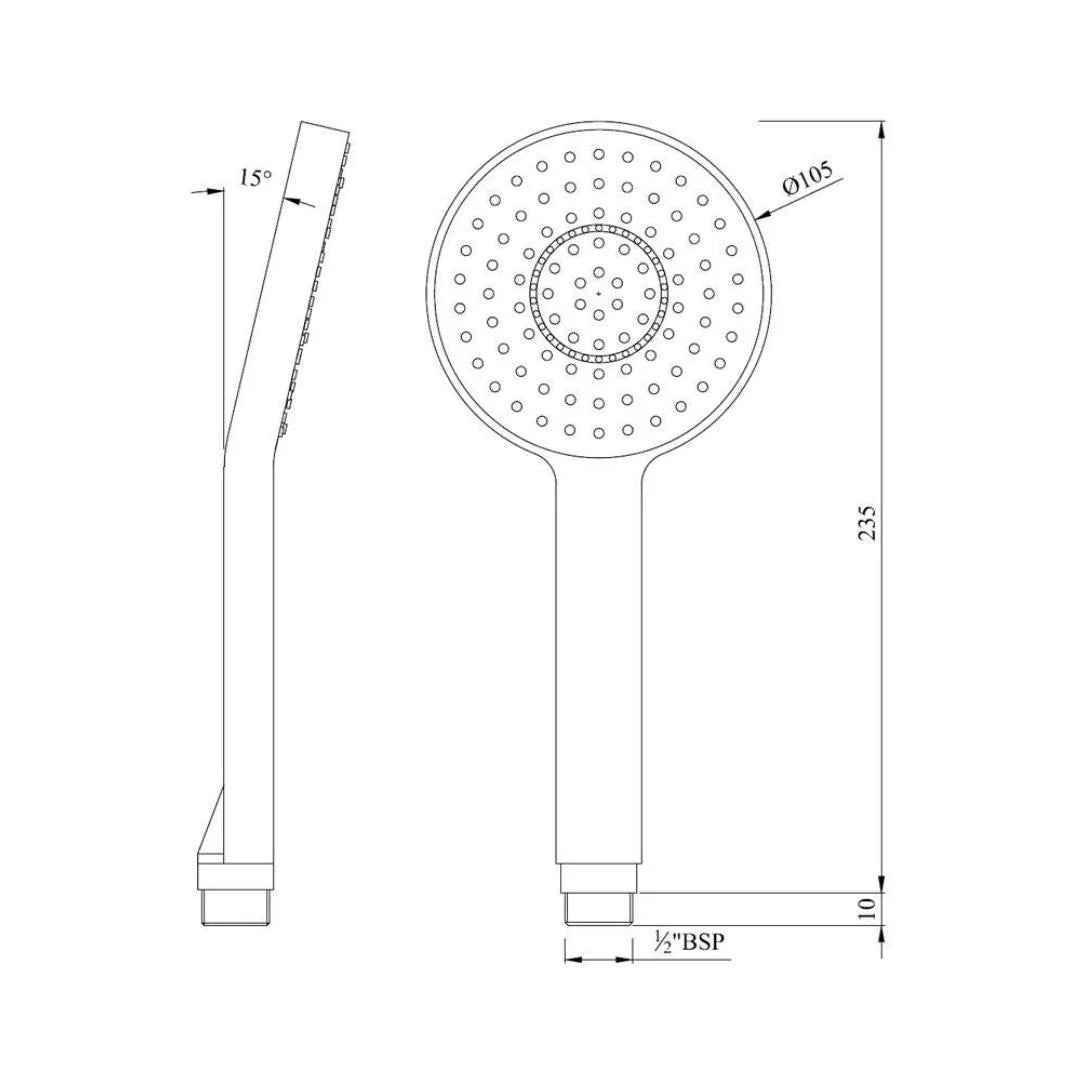 Jaquar Single Flow Hand Shower HSH-CHR-1717 - Chrome