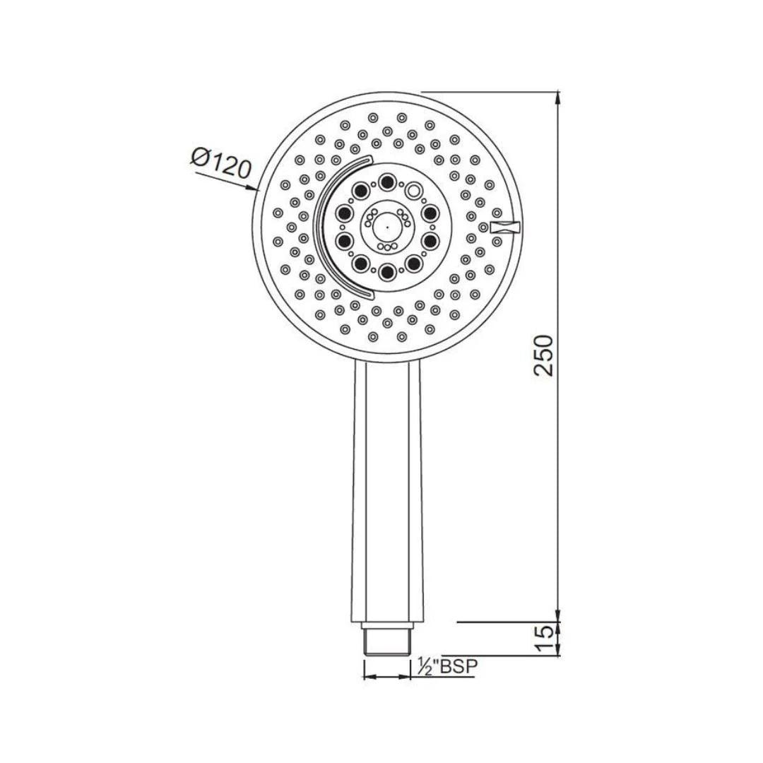 Jaquar Multi Flow Hand Shower HSH-CHR-1731 - Chrome