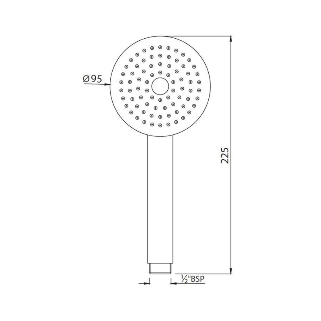 Jaquar Single Flow Hand Shower HSH-CHR-1737 - Chrome