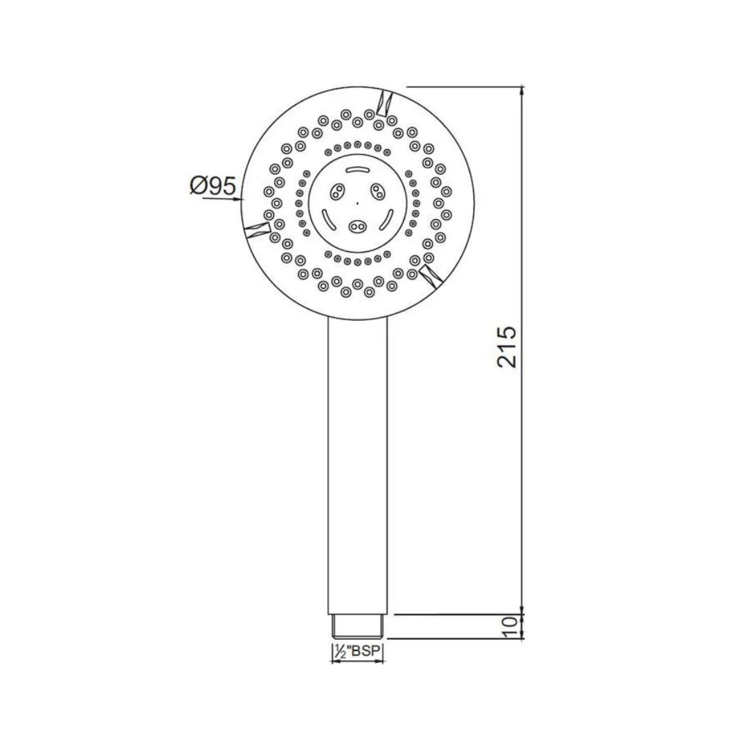 Jaquar Multi Flow Hand Shower HSH-CHR-1739 - Chrome