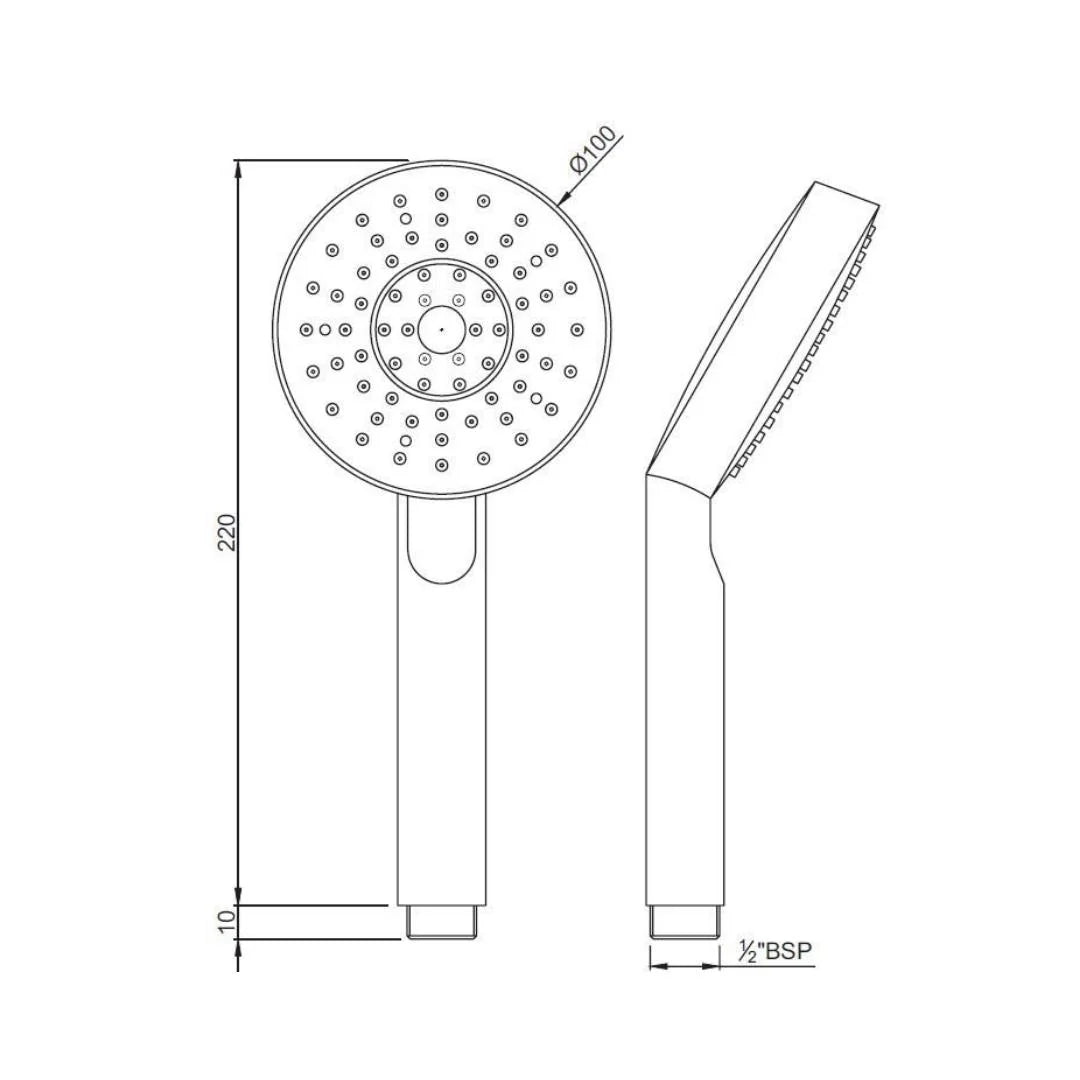 Jaquar Single Flow Hand Shower HSH-CHR-1937 - Chrome