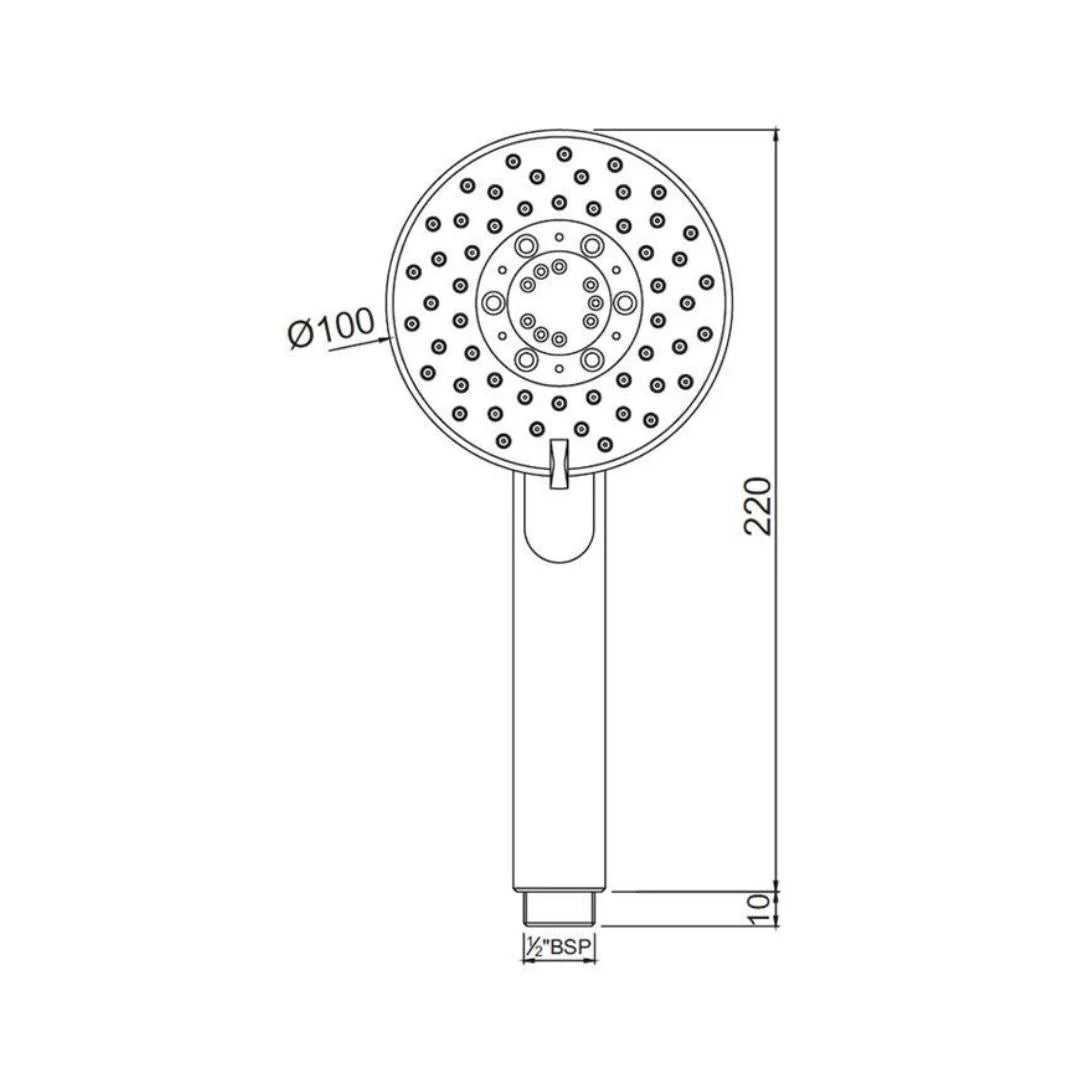 Jaquar Multi Flow Hand Shower HSH-CHR-1939 - Chrome