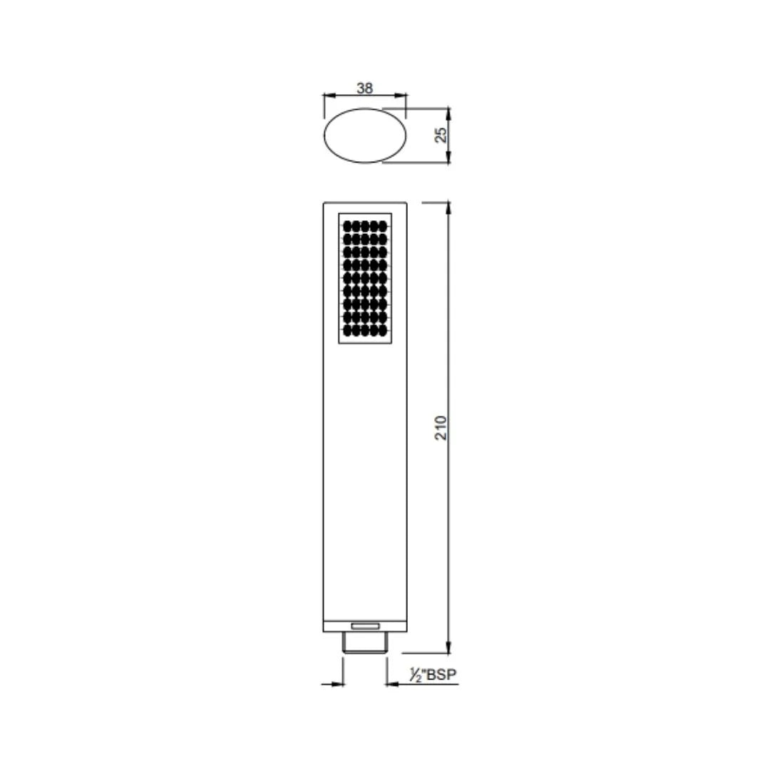 Jaquar Single Flow Hand Shower HSH-CHR-49537 - Chrome