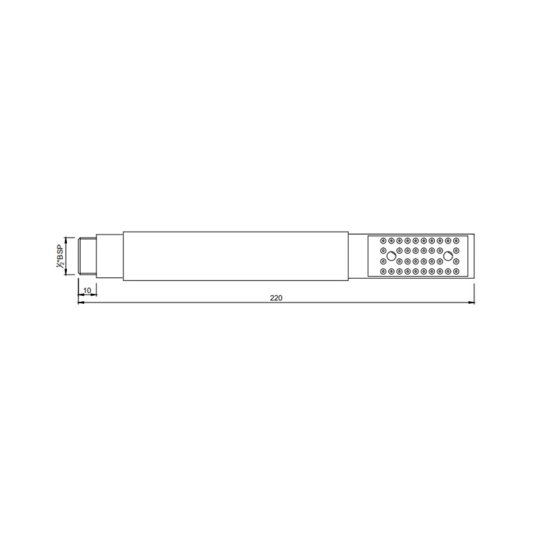 Jaquar Single Flow Hand Shower HSH-CHR-5537N - Chrome