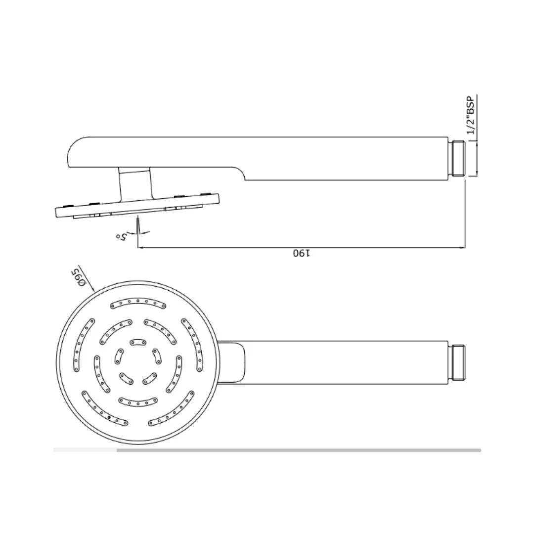 Jaquar Single Flow Hand Shower HSH-GBP-1653PD - Gold Bright PVD