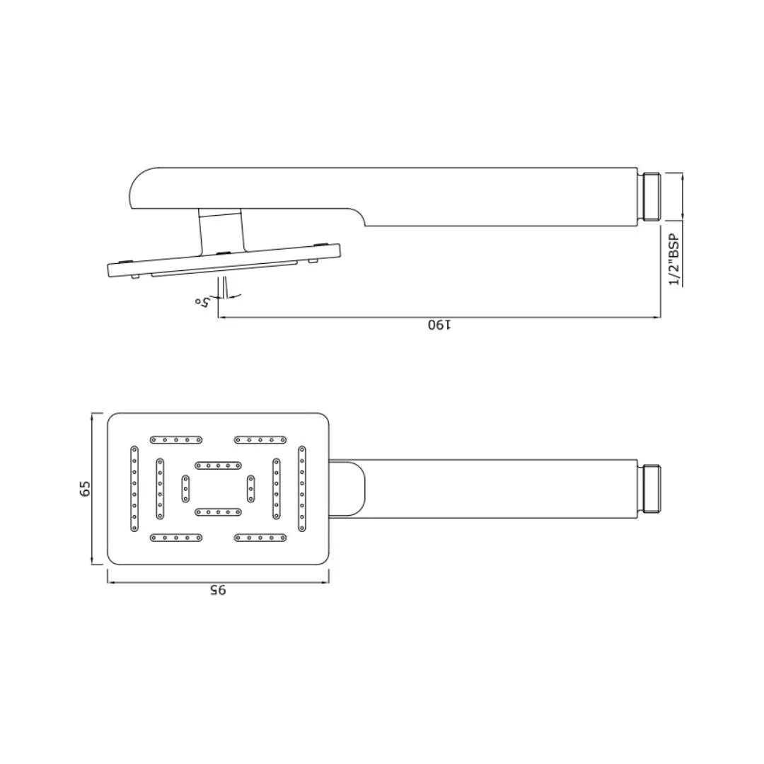 Jaquar Single Flow Hand Shower HSH-GMP-1657PD - Gold Matt PVD