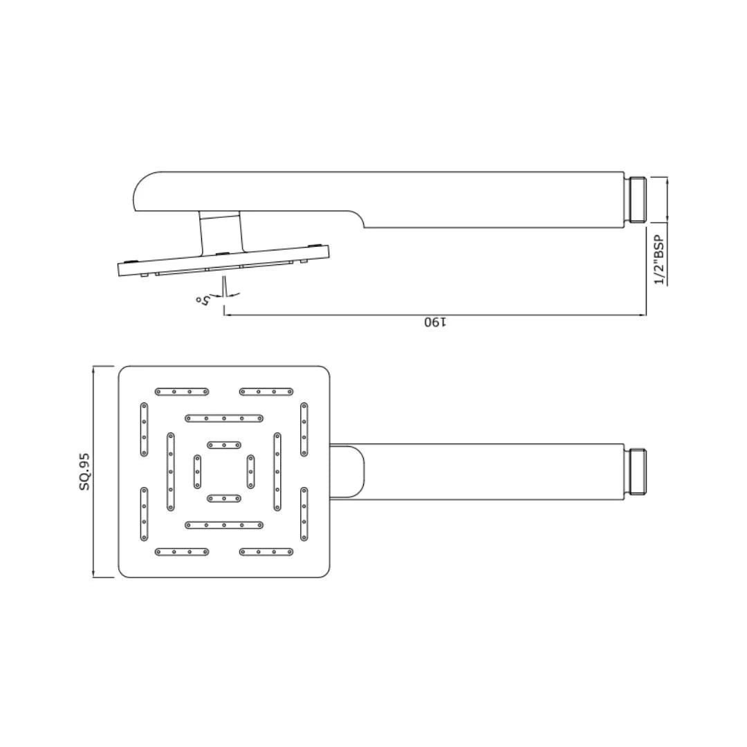 Jaquar Single Flow Hand Shower HSH-GRF-1655 - Graphite