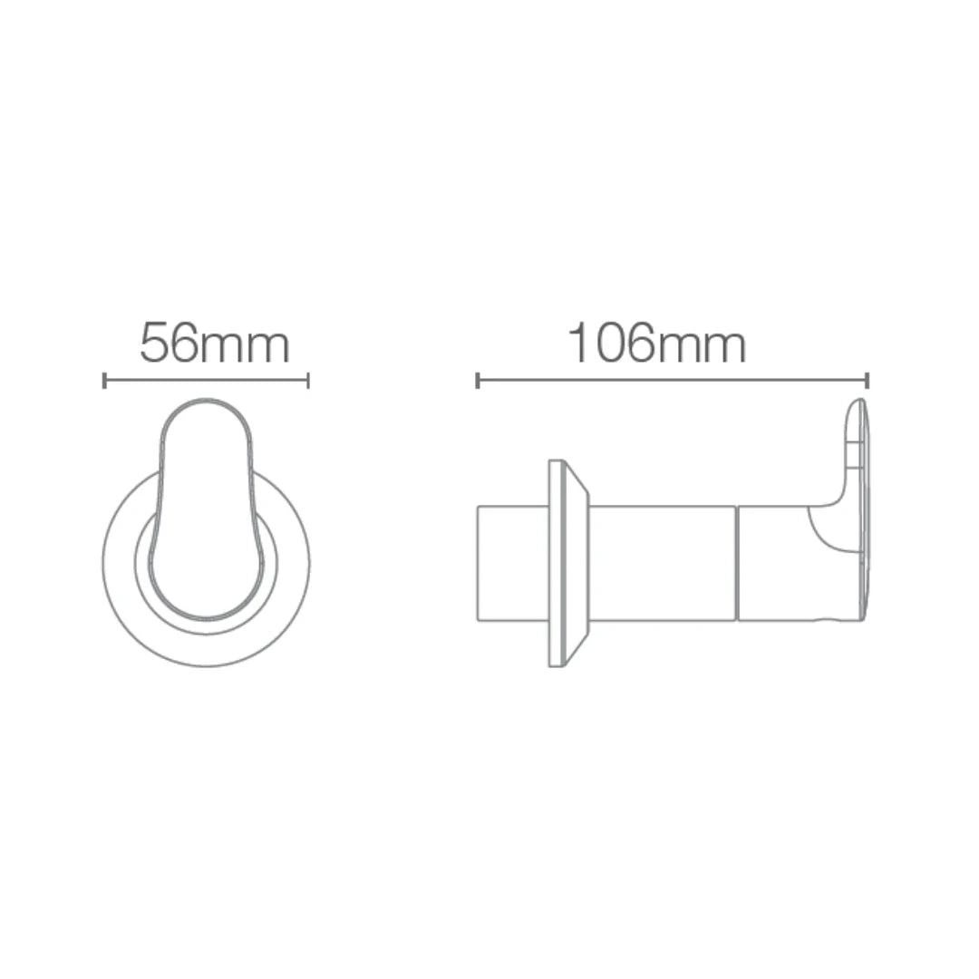 Kohler Basin Area Stop Valve July 16087IN-4-CP - Chrome
