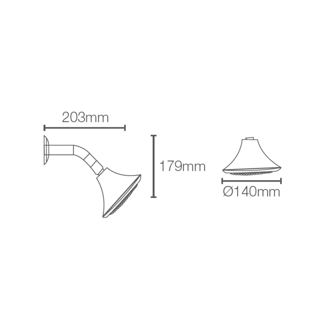 Kohler Single Flow Overhead Shower Finial 16351IN-CP - Chrome