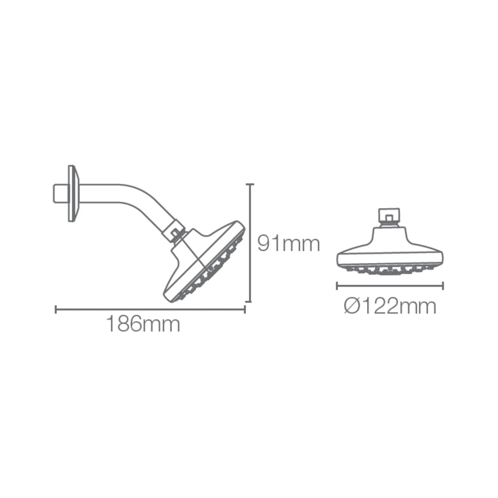 Kohler Single Flow Overhead Shower Rain Duet 23657IN-CP - Chrome