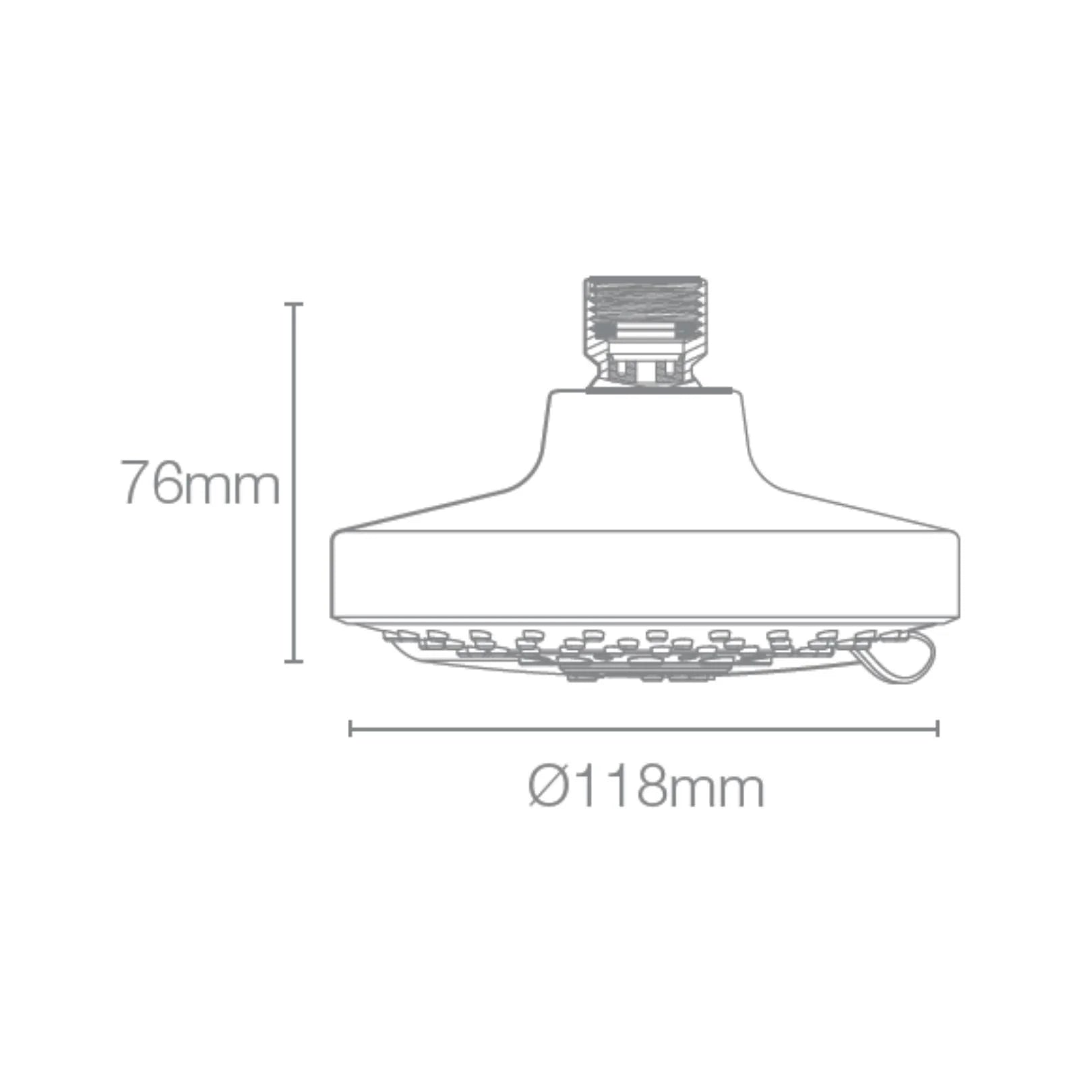 Kohler Multi Flow Overhead Shower Rain Duet 23658IN-CP - Chrome