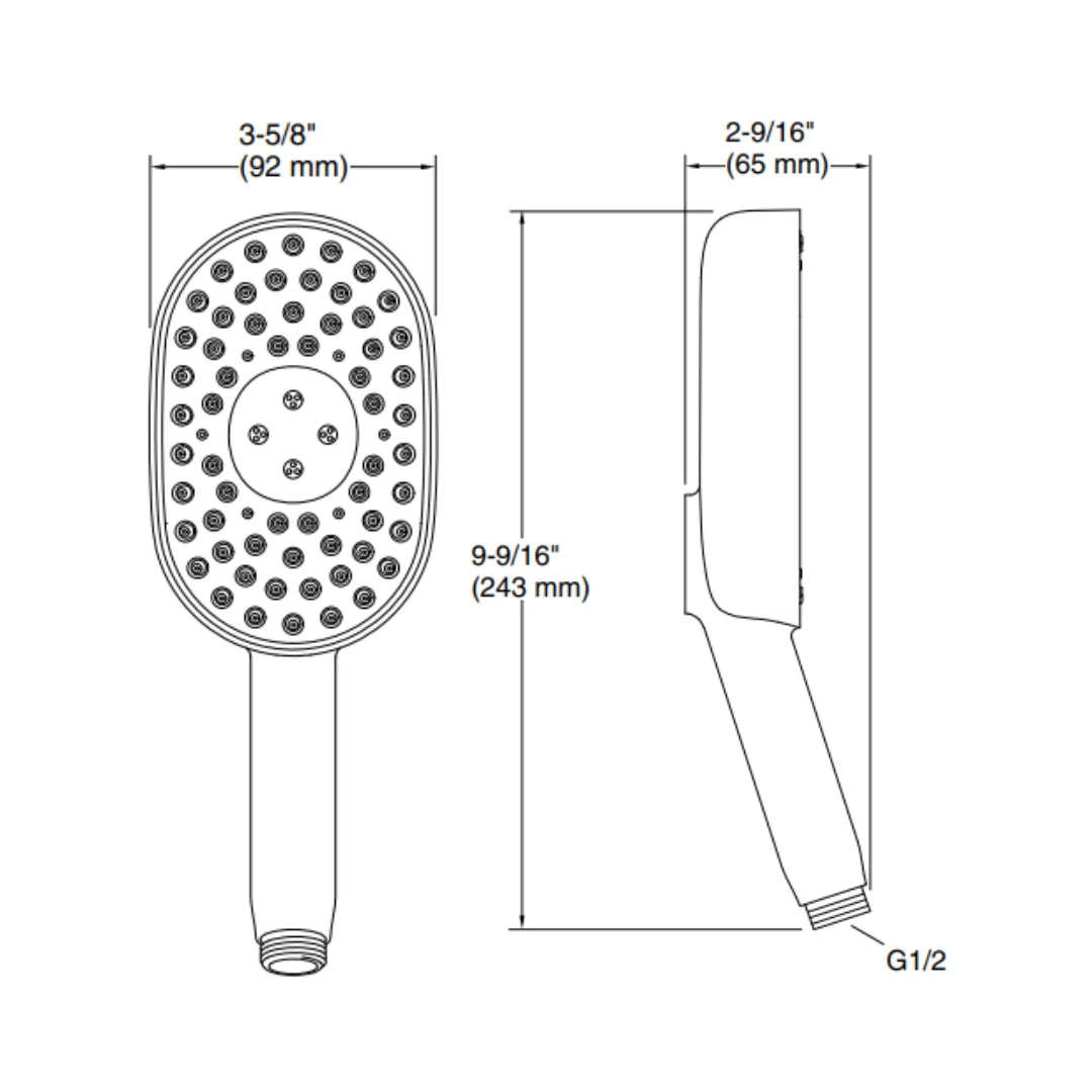 Kohler Multi Flow Hand Shower Statement 26284IN-BL - Black Matt