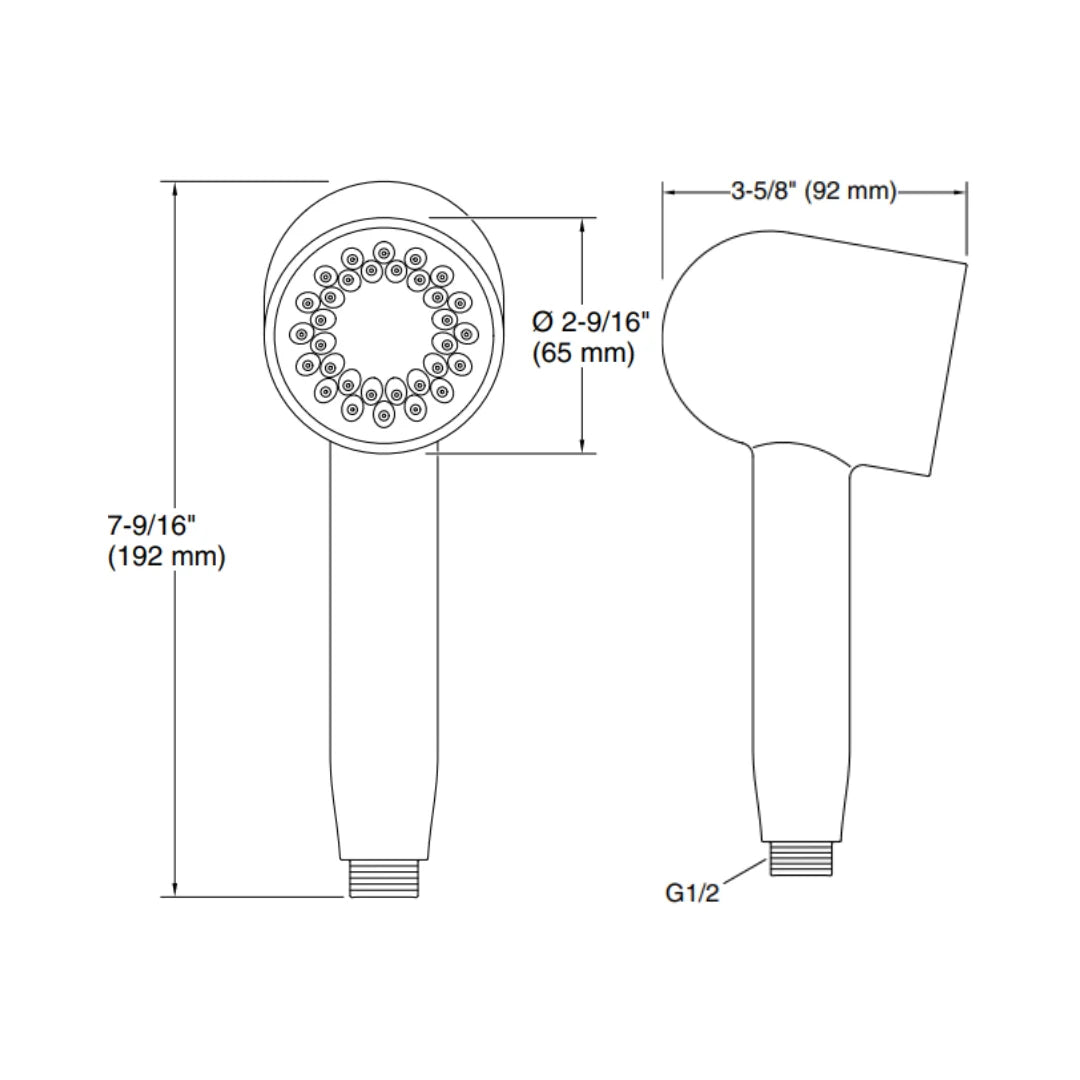Kohler Single Flow Hand Shower Statement 26286IN-G-BL - Black Matt