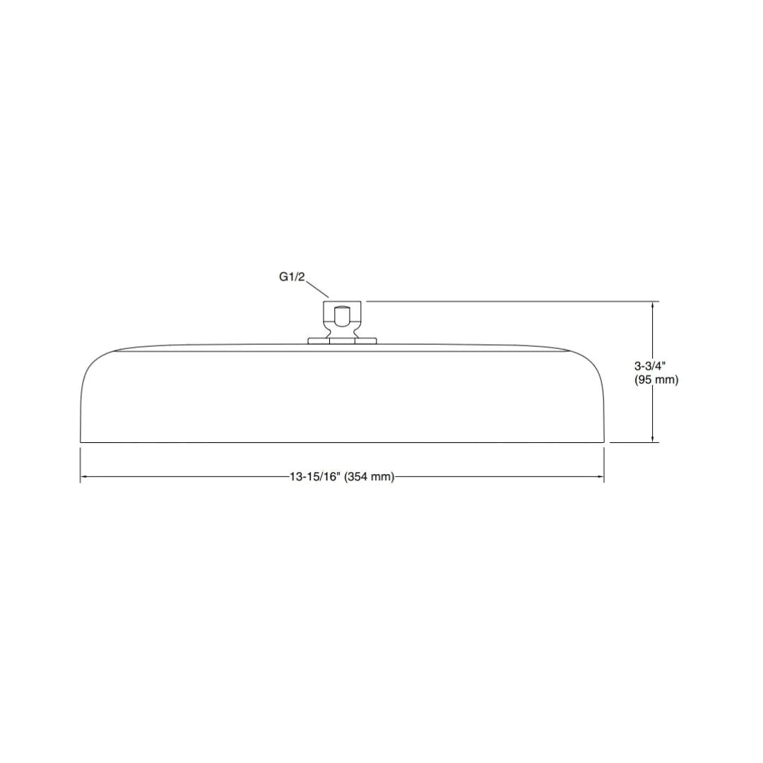 Kohler Single Flow Overhead Shower Statement 26294IN-RGD - Rose Gold