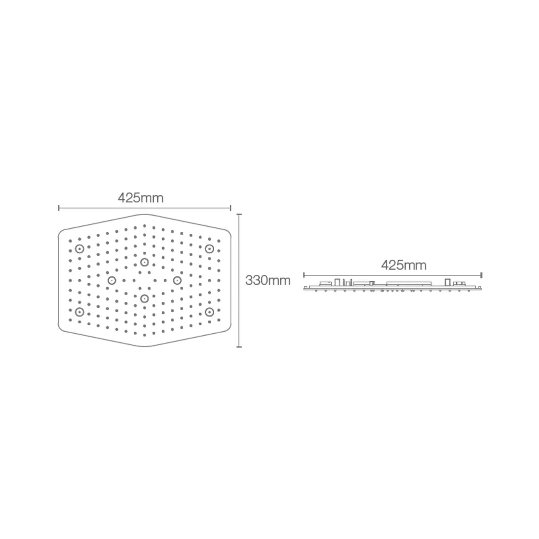 Kohler Multi Flow Overhead Shower Modern Life 29959IN-BL - Black Matt