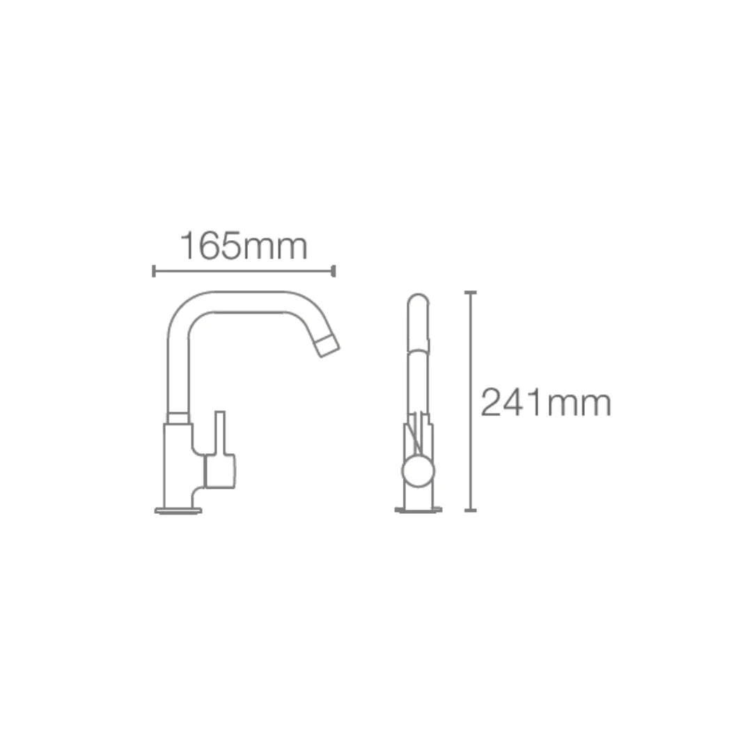 Kohler Table Mounted Regular Kitchen Sink Tap Cuff K-37313IN-4-CP with Swinging Spout in Chrome Finish