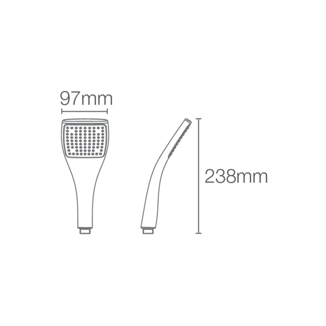 Kohler Single Flow Hand Shower Spatula 98445IN-BL - Black Matt