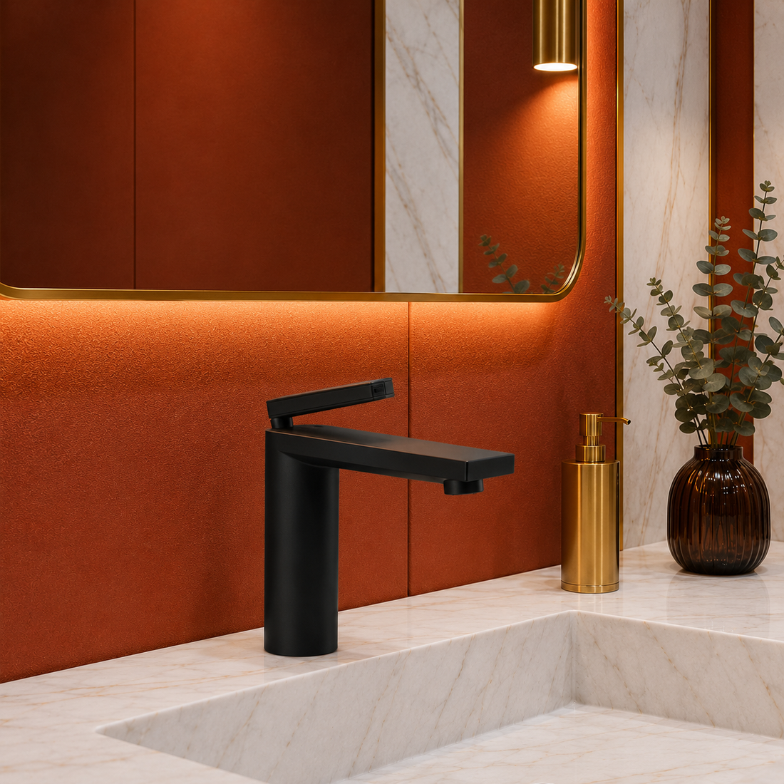 SCUBA SMALL SINGLE LIVER BASIN MIXER SC-1221 BLM-BLACK MATT