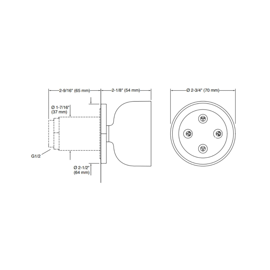 Kohler Single Flow Body Shower Statement 26299IN-RGD - Rose Gold
