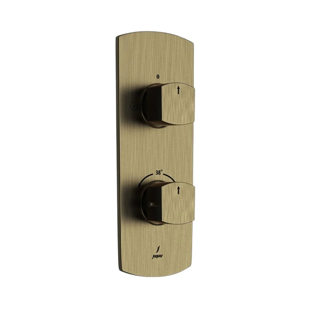 Jaquar 2 Way Thermostatic Diverter Kubix Prime KUP-ABR-35681PM Normal Flow - Antique Bronze Finish