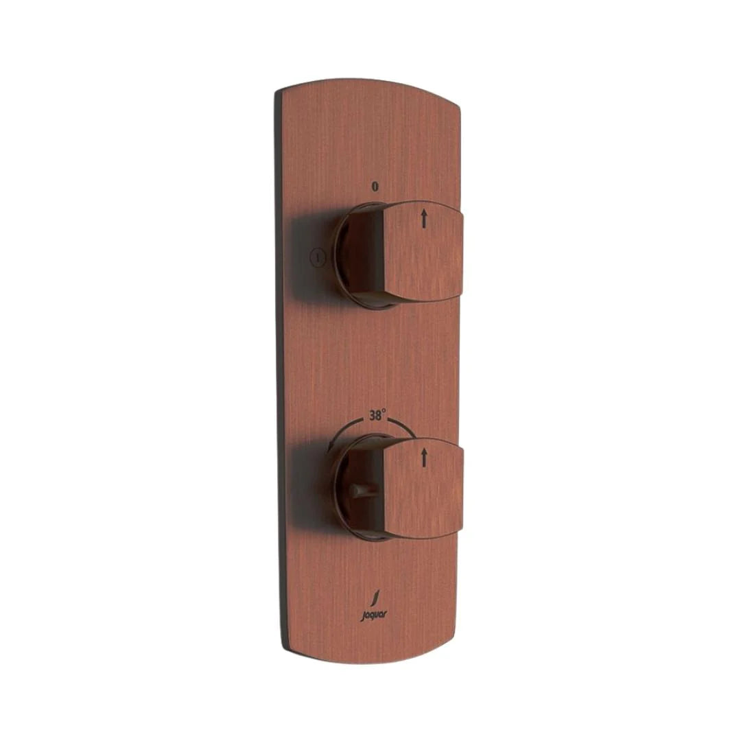 Jaquar 2 Way Thermostatic Diverter Kubix Prime KUP-ACR-35681PM Normal Flow - Antique Copper Finish