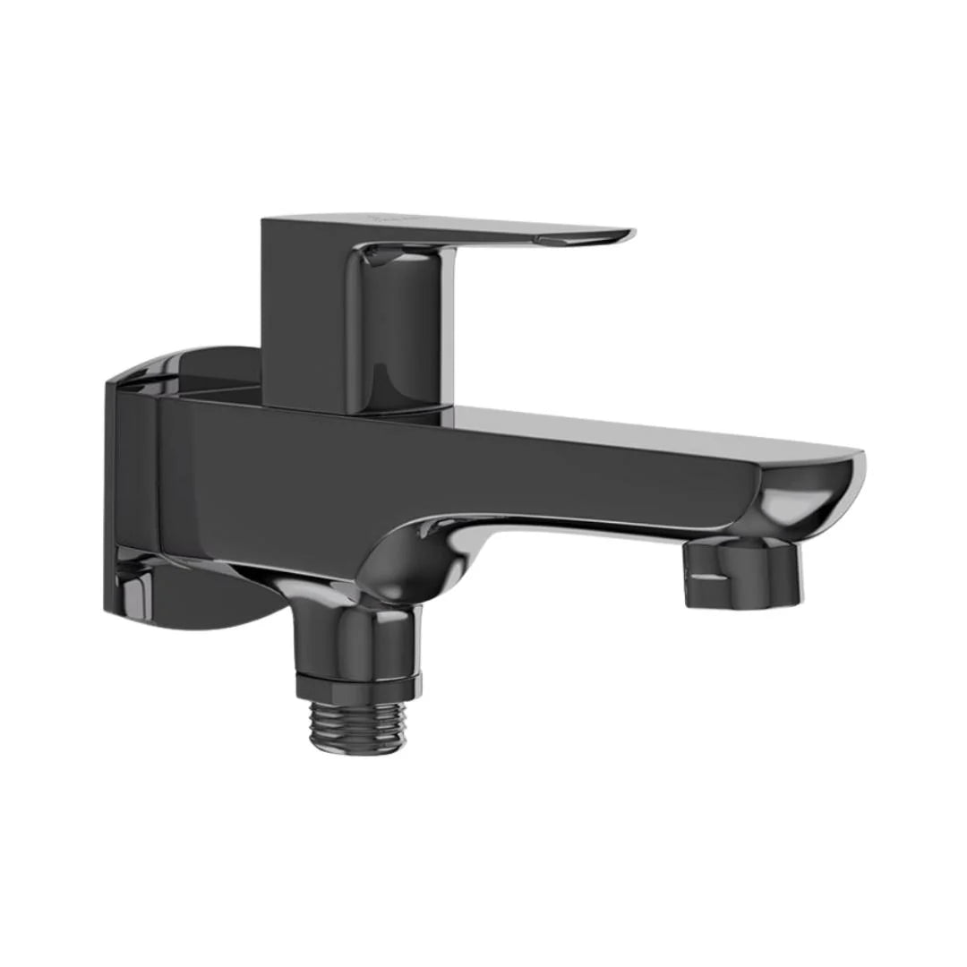 Jaquar WC Area 2 Way Bib Tap Kubix Prime KUP-BCH-35041PM - Black Chrome