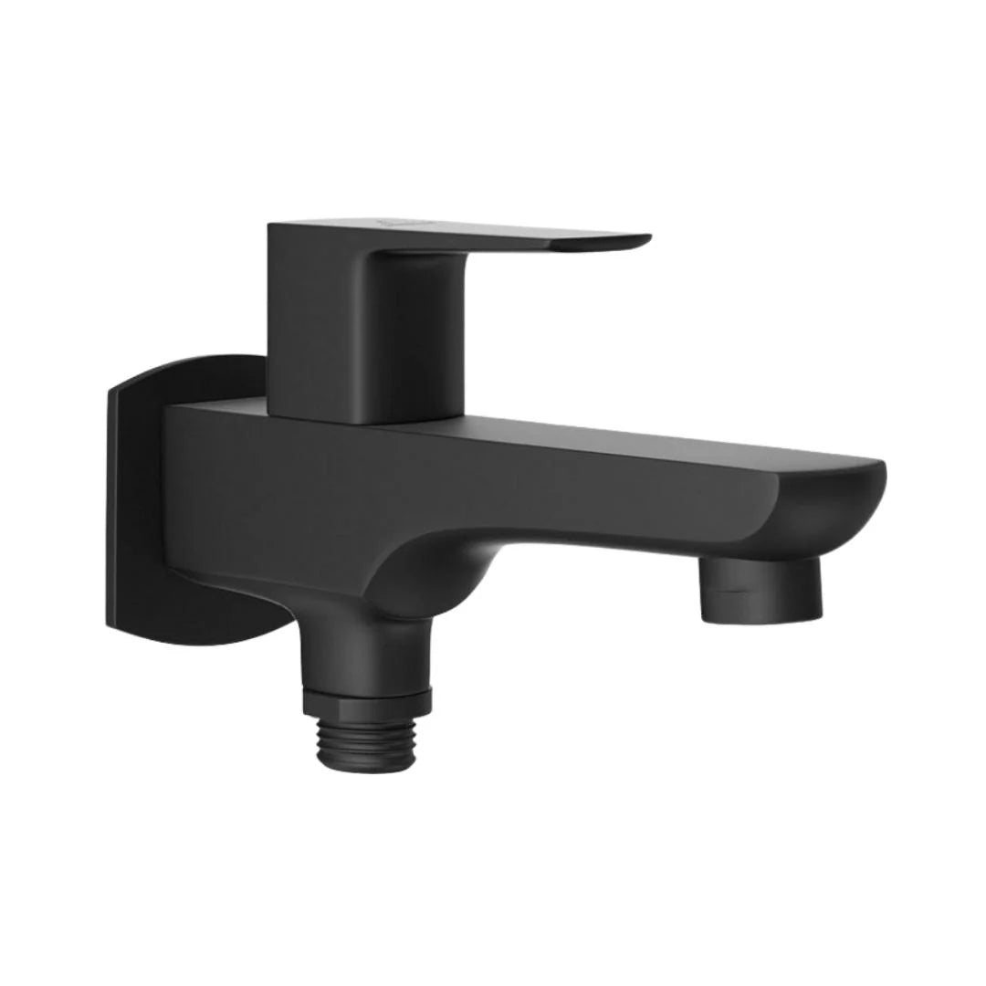 Jaquar WC Area 2 Way Bib Tap Kubix Prime KUP-BLM-35041PM - Black Matt