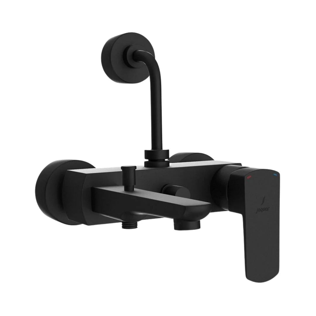 Jaquar 3 Way Wall Mixer Kubix Prime KUP-BLM-35125PM Normal Flow - Black Matt Finish