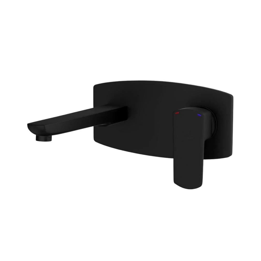 Jaquar Wall Mounted Basin Mixer Kubix Prime KUP-BLM-35233NKPM - Black Matt