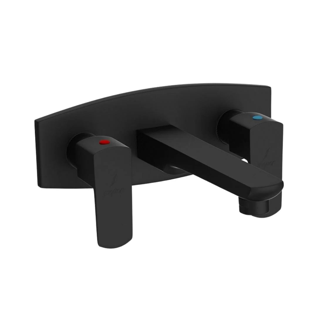 Jaquar Wall Mounted Basin Mixer Kubix Prime KUP-BLM-35433PM - Black Matt