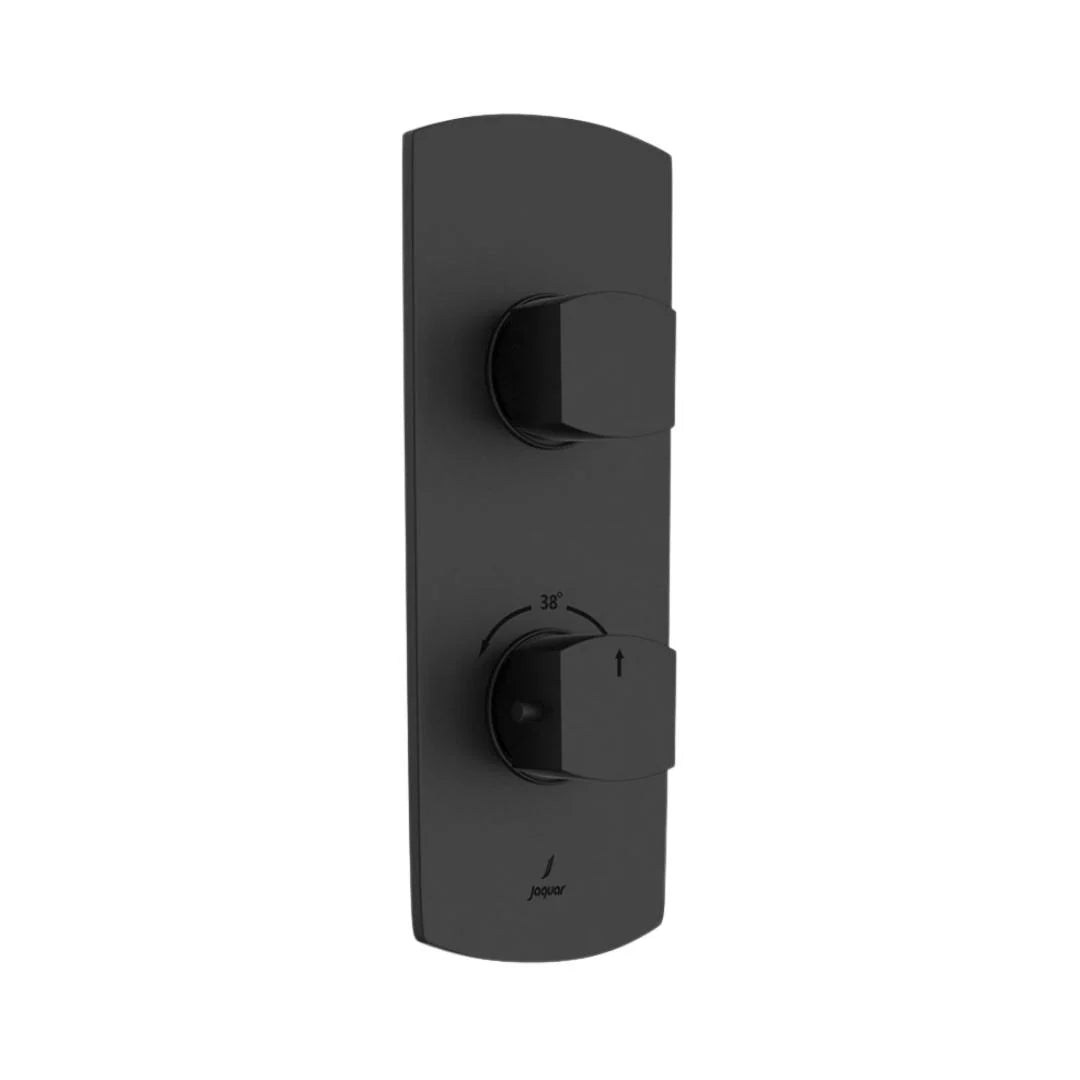 Jaquar 1 Way Thermostatic Diverter Kubix Prime KUP-BLM-35661PM Normal Flow - Black Matt Finish
