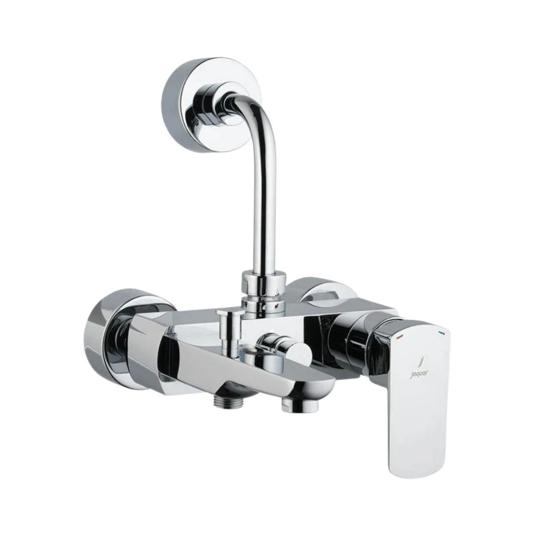 Jaquar 3 Way Wall Mixer Kubix Prime KUP-CHR-35125PM Normal Flow - Chrome Finish