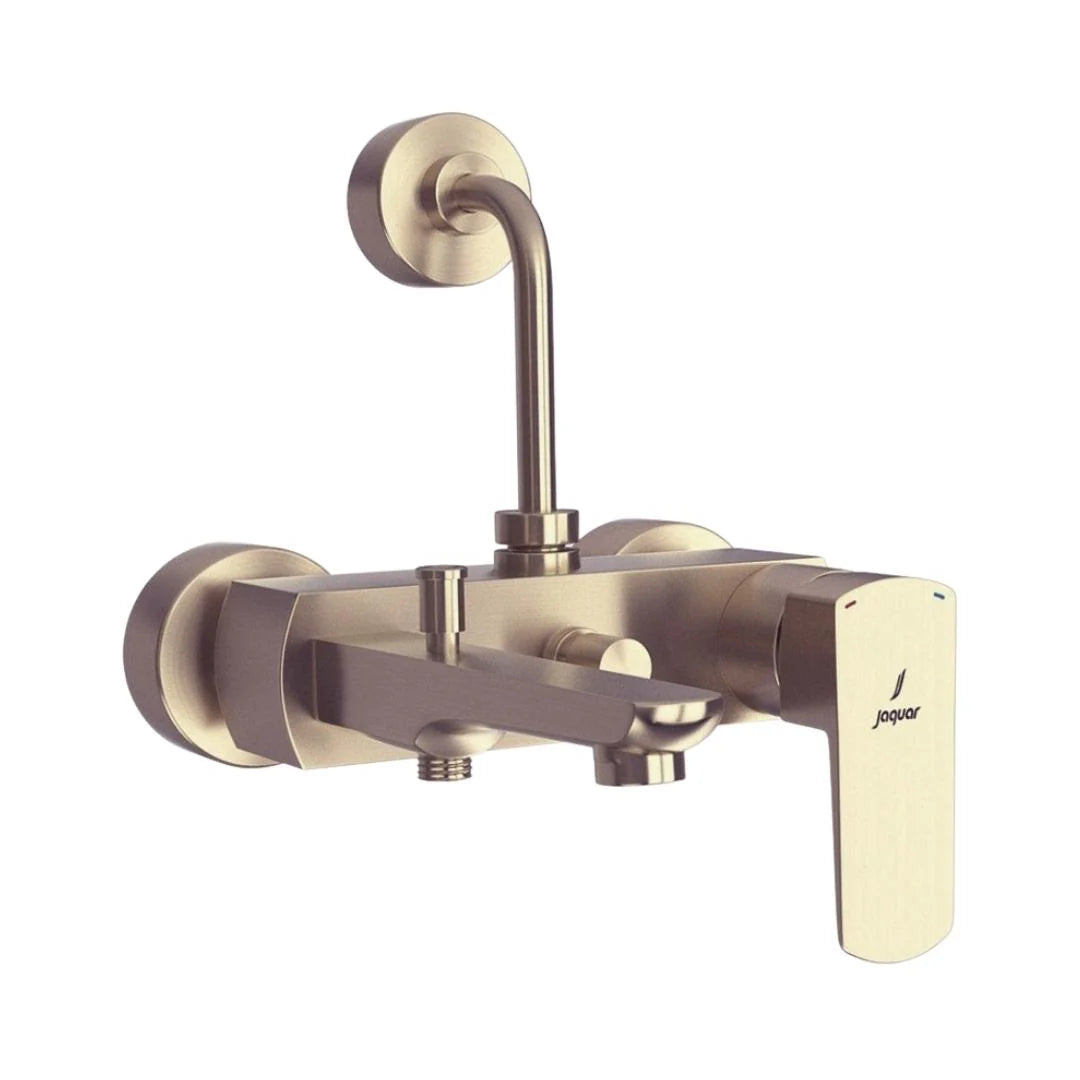 Jaquar 3 Way Wall Mixer Kubix Prime KUP-GDS-35125PM Normal Flow - Gold Dust Finish