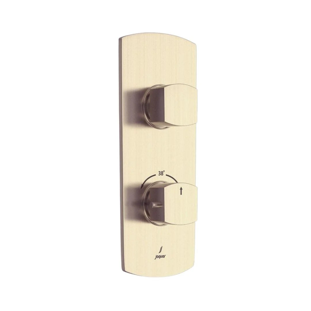 Jaquar 1 Way Thermostatic Diverter Kubix Prime KUP-GDS-35661PM Normal Flow - Gold Dust Finish