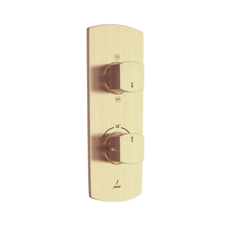 Jaquar 3 Way Thermostatic Diverter Kubix Prime KUP-GDS-35683PM Normal Flow - Gold Dust Finish