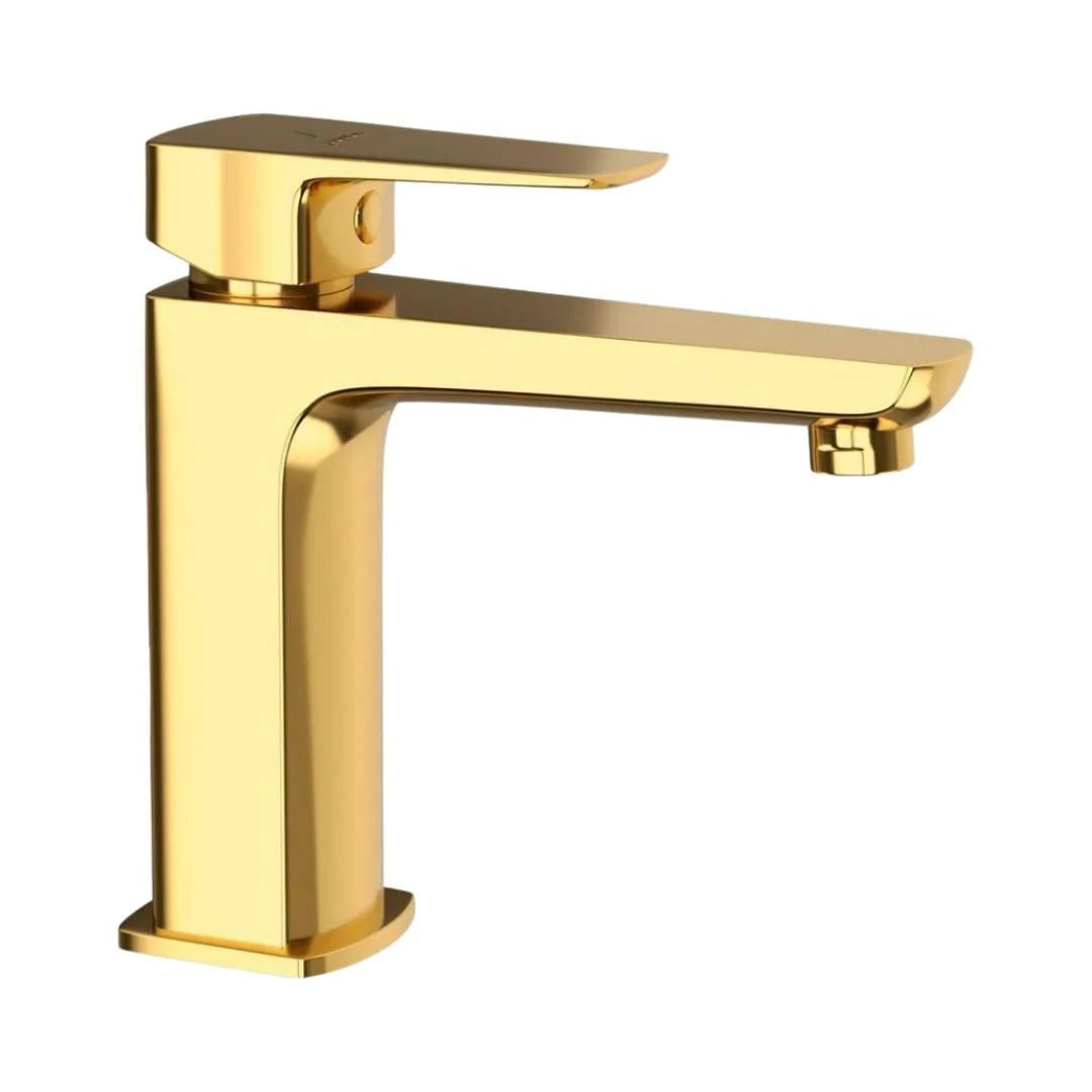 Jaquar Table Mounted Regular Basin Mixer Kubix Prime KUP-GLD-35011BPM - Full Gold