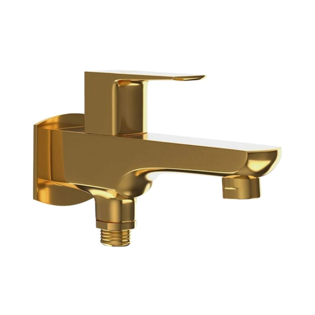 Jaquar WC Area 2 Way Bib Tap Kubix Prime KUP-GLD-35041PM - Full Gold