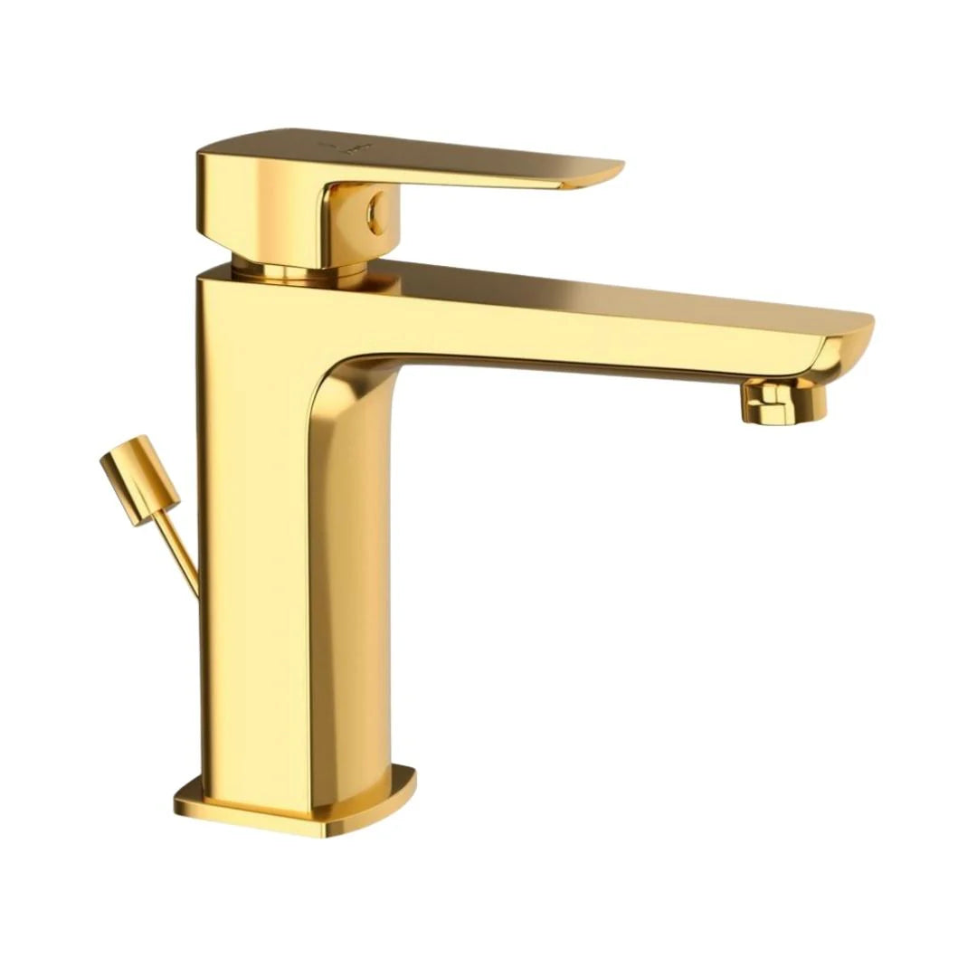 Jaquar Table Mounted Regular Basin Mixer Kubix Prime KUP-GLD-35051BPM - Full Gold