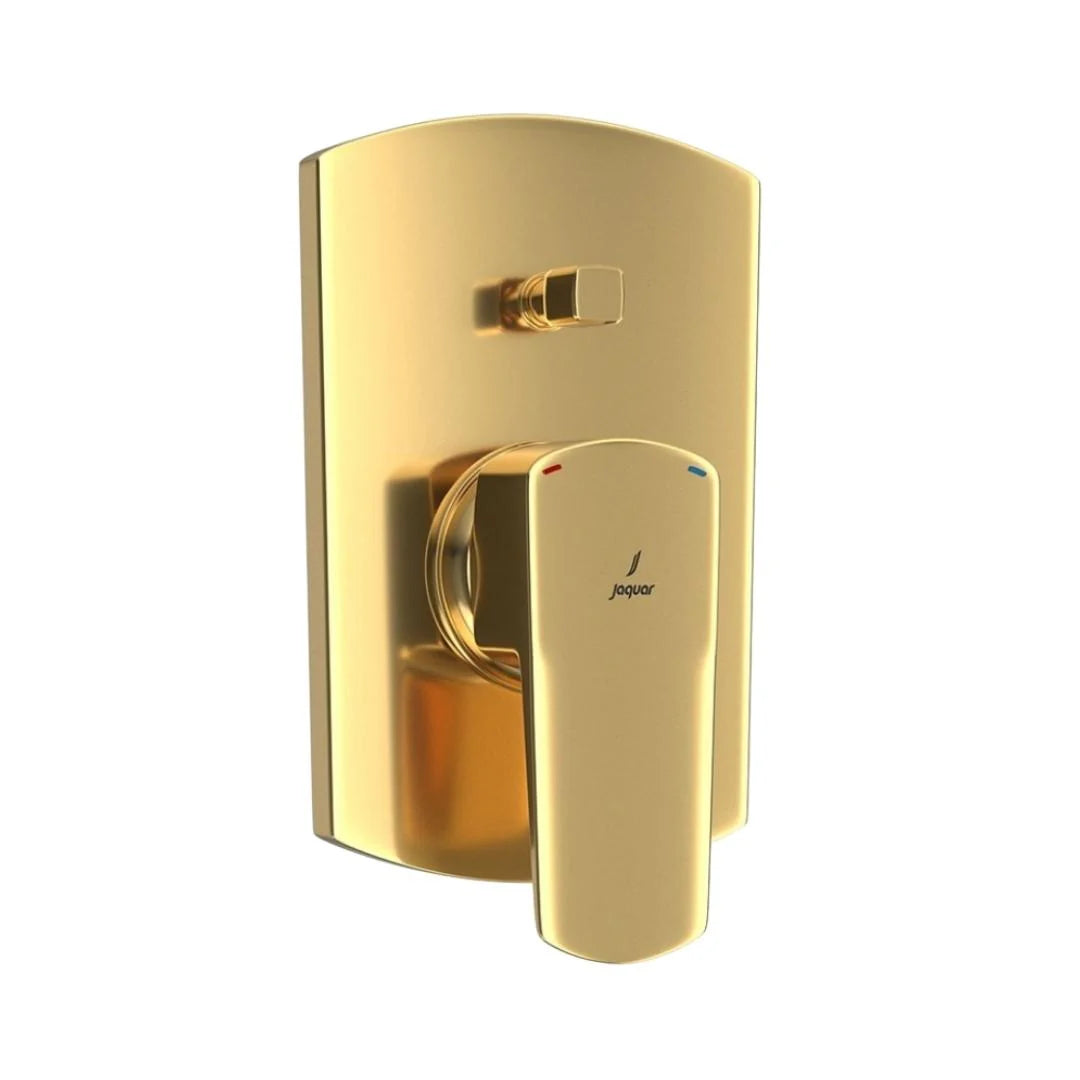 Jaquar 2 Way Diverter Kubix Prime KUP-GLD-35065MKPM Normal Flow - Full Gold Finish