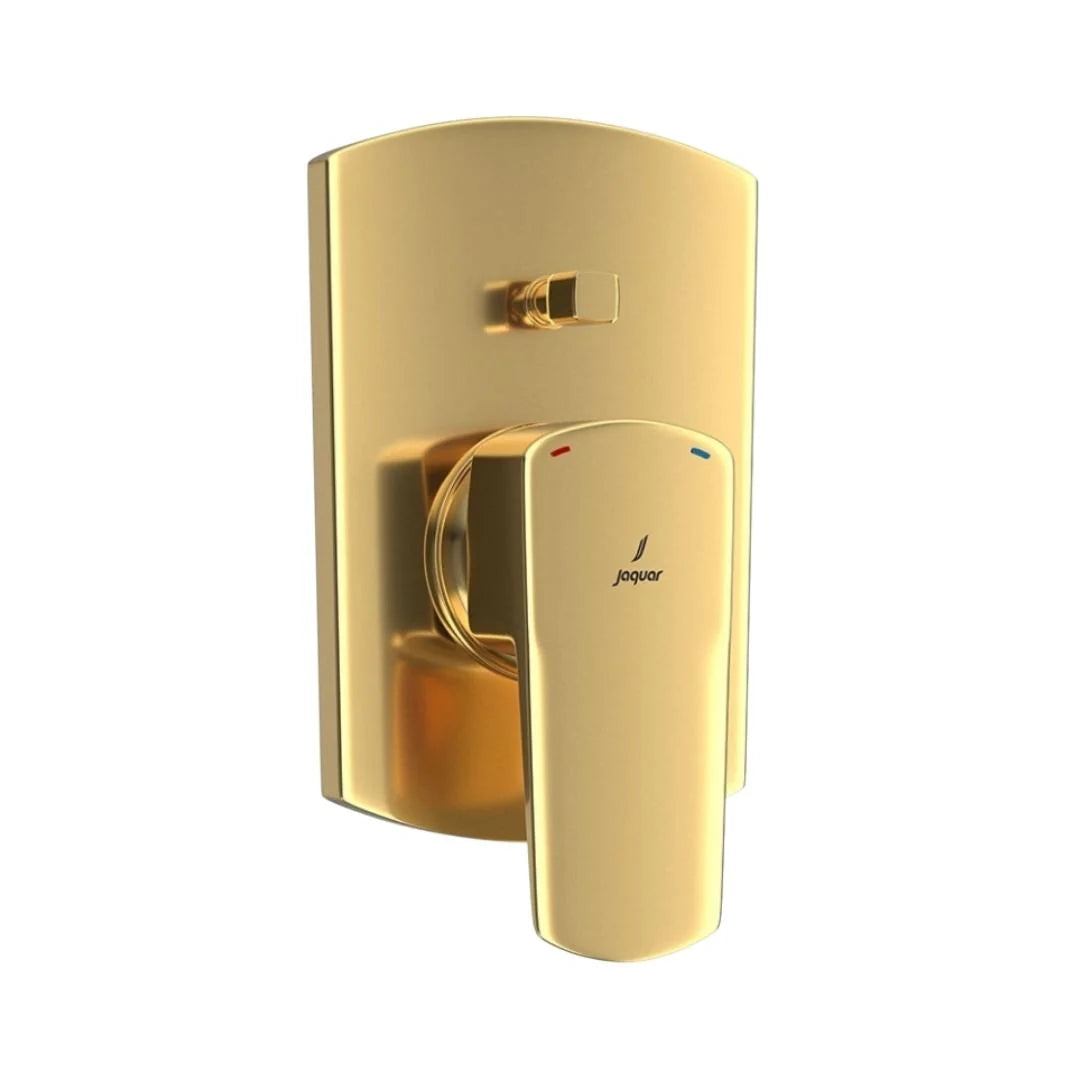 Jaquar 2 Way Diverter Kubix Prime KUP-GLD-35079NKPM Normal Flow - Full Gold Finish