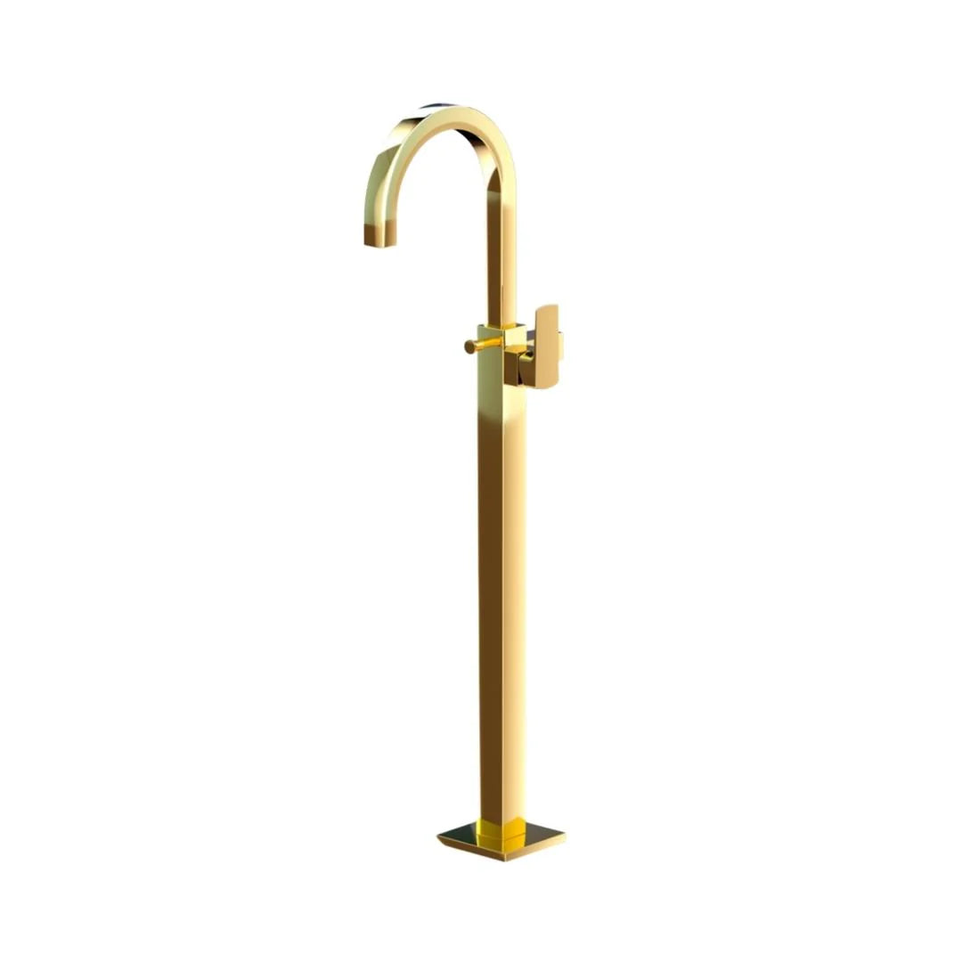 Jaquar 2 Way Bath Tub Filler Kubix Prime KUP-GLD-35121KPM Normal Flow - Full Gold Finish