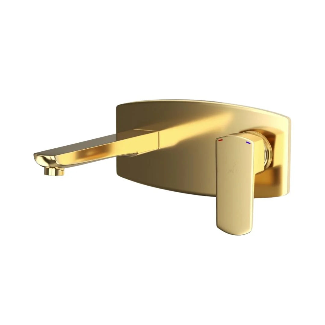 Jaquar Wall Mounted Basin Mixer Kubix Prime KUP-GLD-35233NKPM - Full Gold