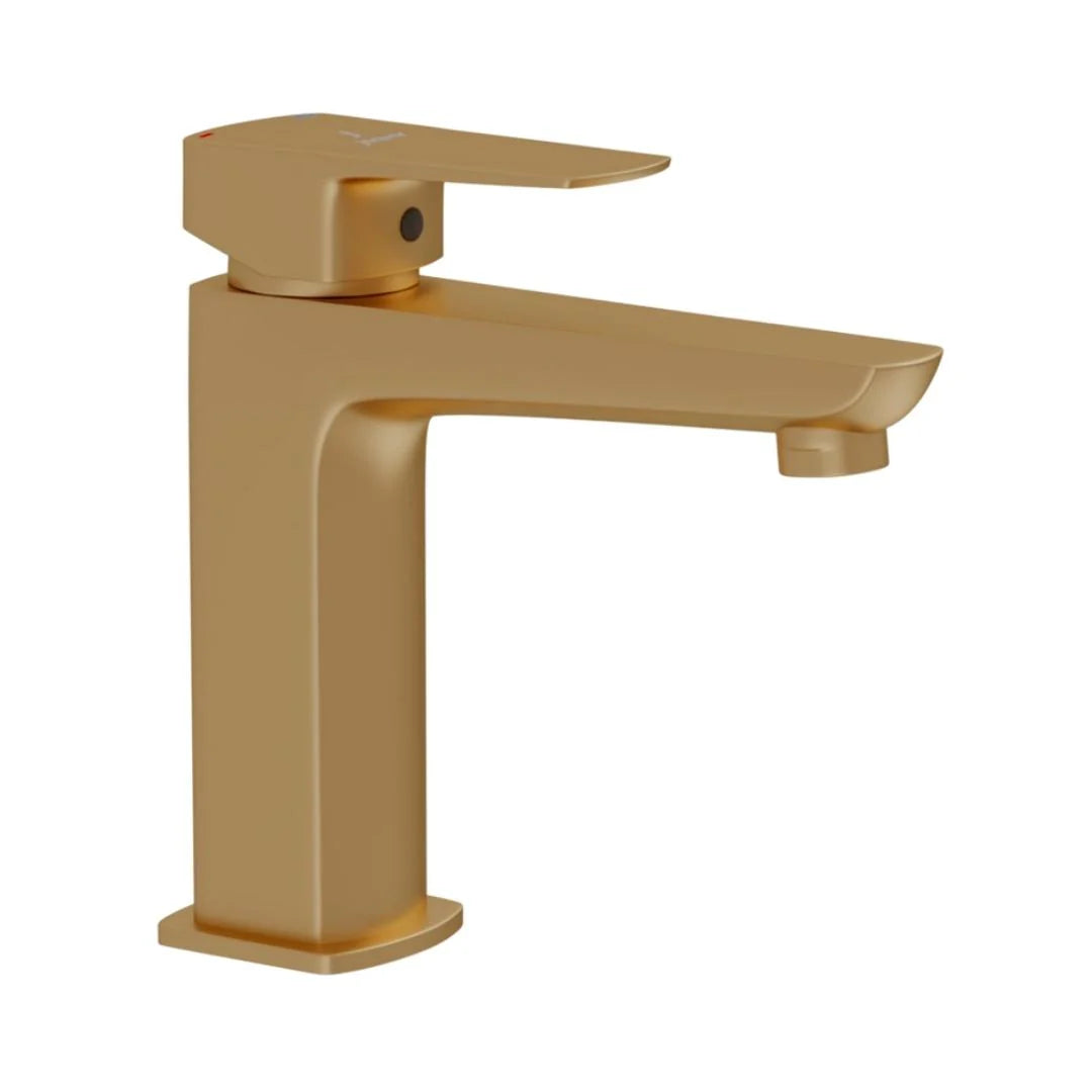 Jaquar Table Mounted Regular Basin Mixer Kubix Prime KUP-GMP-35011BPM - Gold Matt PVD
