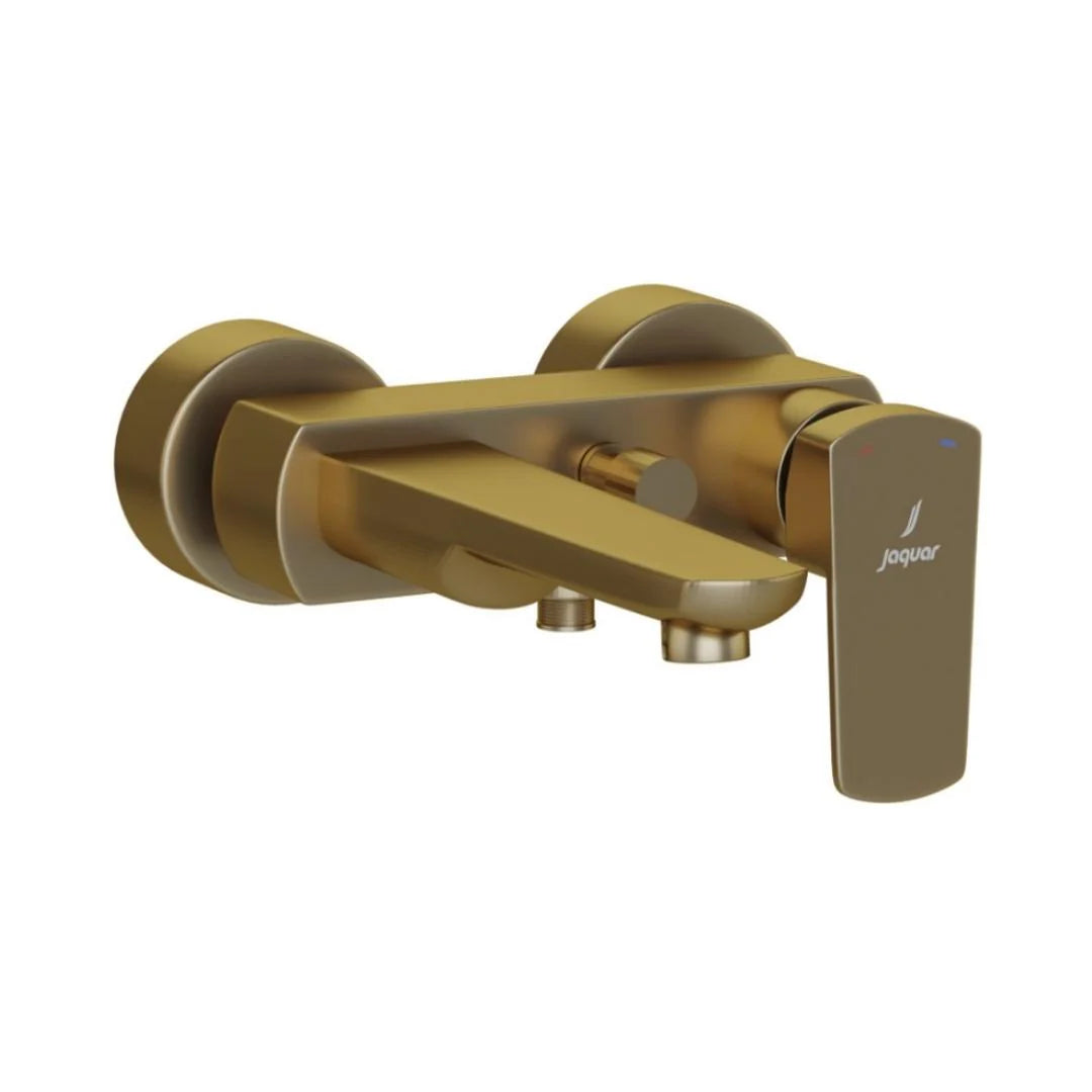 Jaquar 2 Way Wall Mixer Kubix Prime KUP-GMP-35119PM Normal Flow - Gold Matt PVD Finish