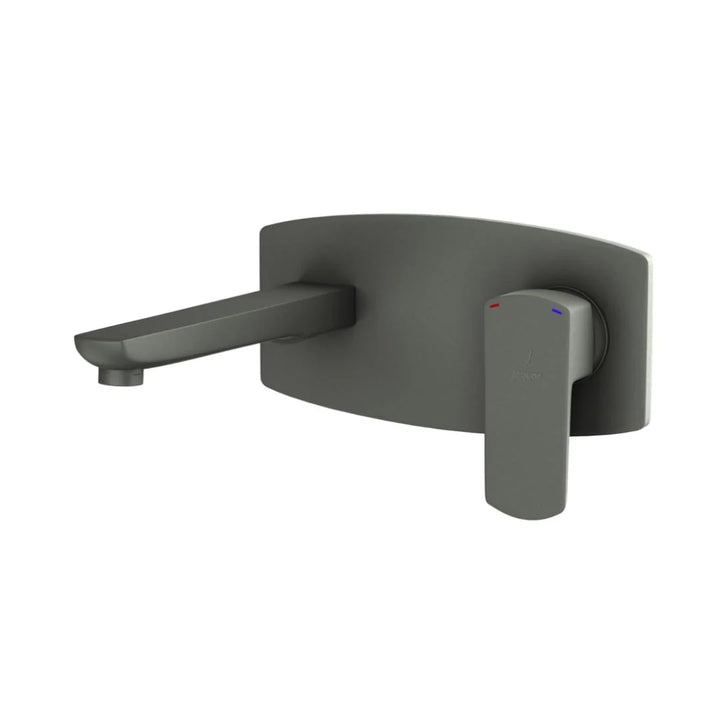 Jaquar Wall Mounted Basin Mixer Kubix Prime KUP-GRF-35233NKPM - Graphite