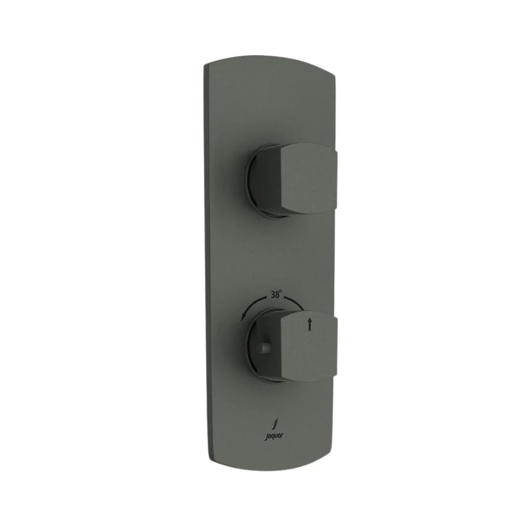 Jaquar 1 Way Thermostatic Diverter Kubix Prime KUP-GRF-35661PM Normal Flow - Graphite Finish