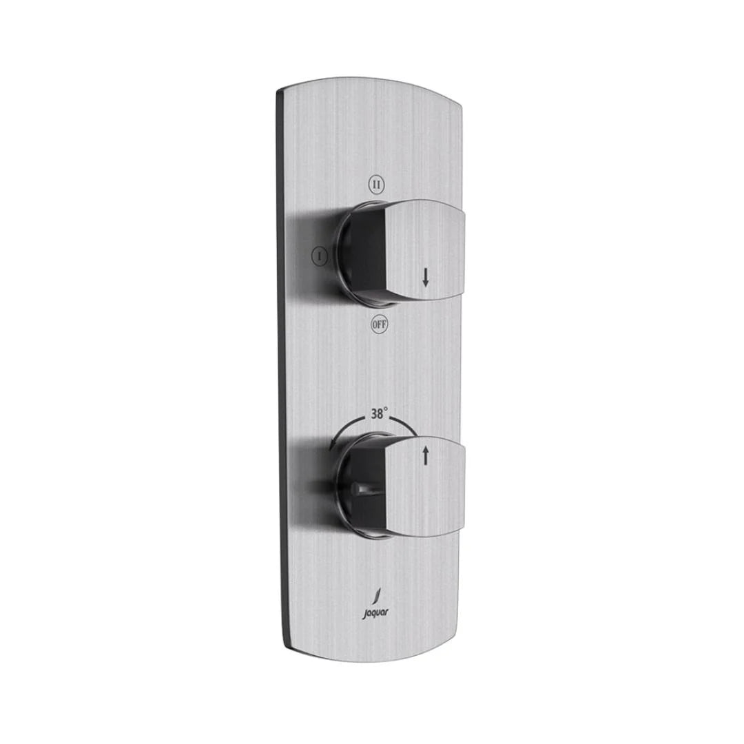 Jaquar 3 Way Thermostatic Diverter Kubix Prime KUP-SSF-35683PM Normal Flow - Stainless Steel Finish