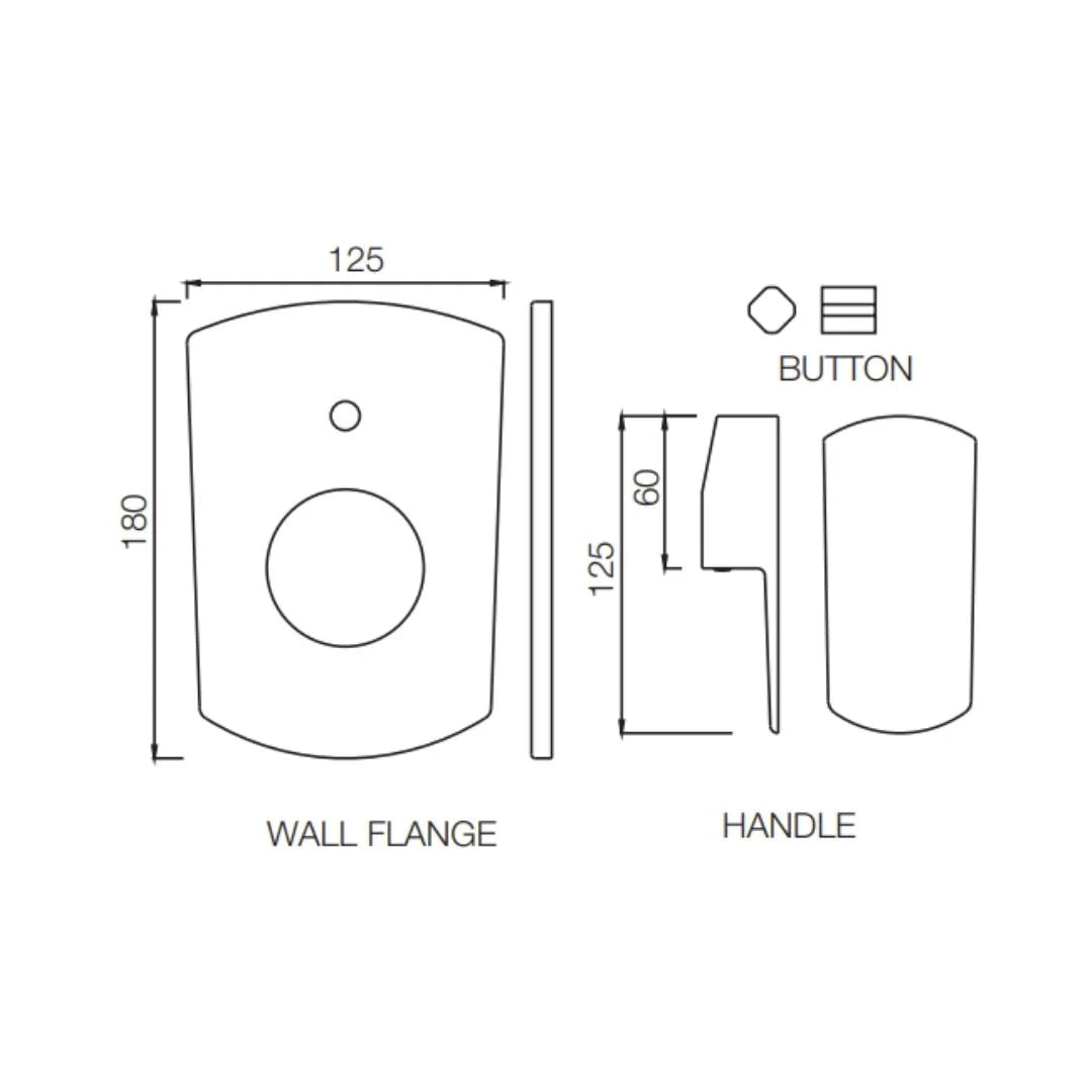 Jaquar 2 Way Diverter Kubix Prime KUP-WHM-35079NKPM Normal Flow - White Matt Finish